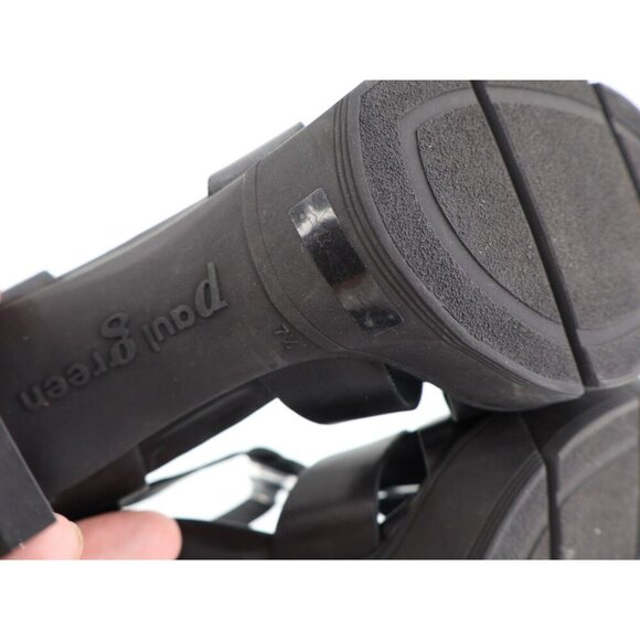 Paul Green Womens Raven Sandals Block Heel Black Leather Size 7.5 UK / 10 US - Picture 9 of 12